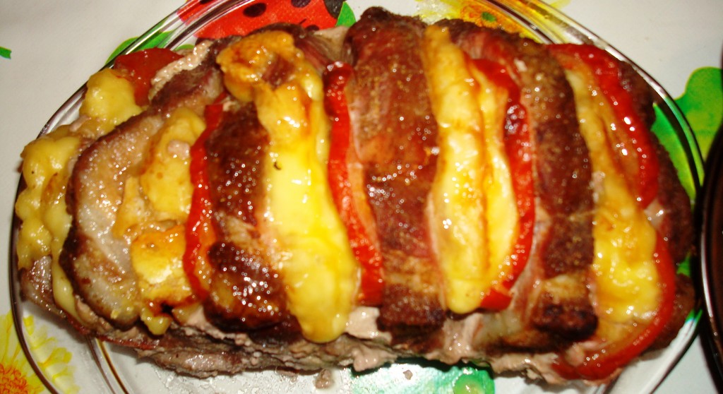 Мясная гармошка с сыром фото